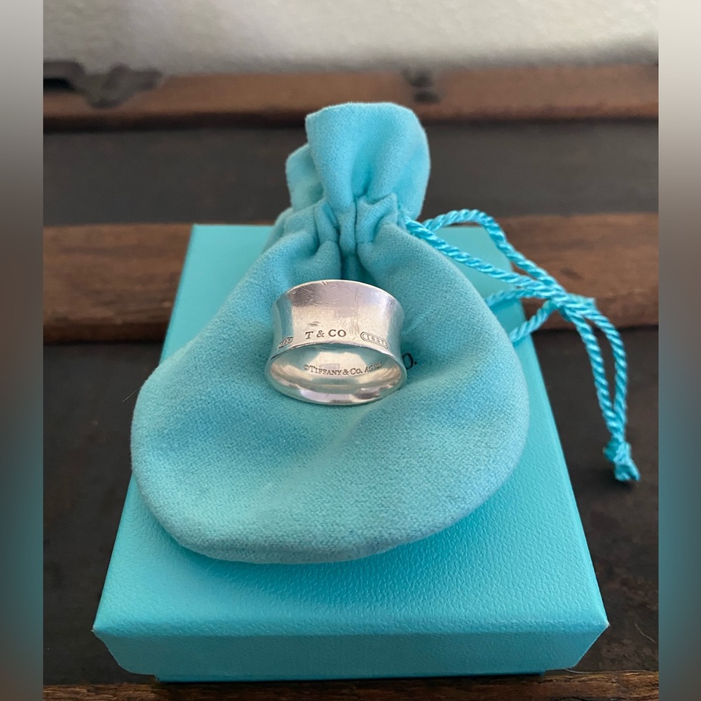 Tiffany & Co. Wide Concave AG 925 ring size 9.5 ~